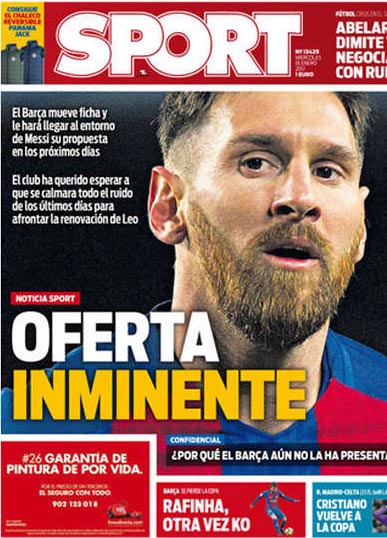 sport: el contrato de messi