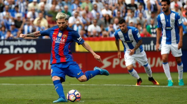 El Barcelona, con dos goles de Messi, venciò 5 a 1 al Leganés