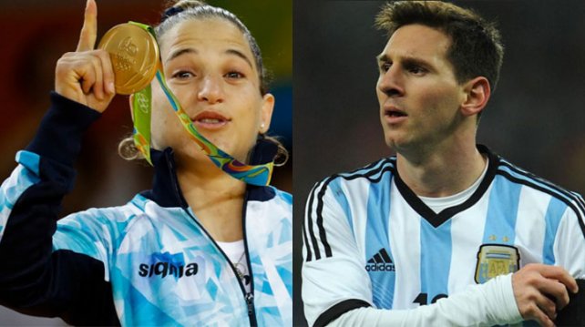 Messi se felicitò con Paula Pareto tras su medalla de oro